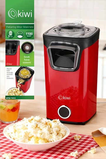 Kpm-7412 Popcorn Maker |   Hot Air Technology |   Low-Fat & Healthy Snack