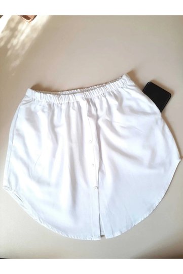 White Hijab Skirt Saviour Shirt Concealer Short Skirt Complementary Shirt