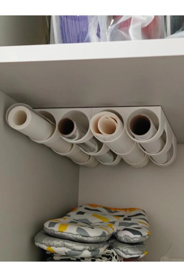 Kitchen Roll Holder-Organizer (1 item, 2-piece product)