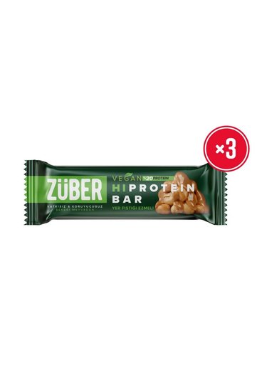 Hi Protein Vegan Peanut Butter High Protein Bar 45g X 3 Pieces (15g Protein)