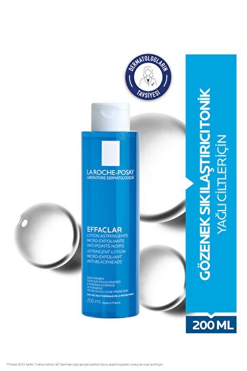Effaclar Yağlı Ciltler İçin Salisilik Asit İçeren Siyah Nokta ve Gözenek Sıkılaştırıcı Tonik 200 ml