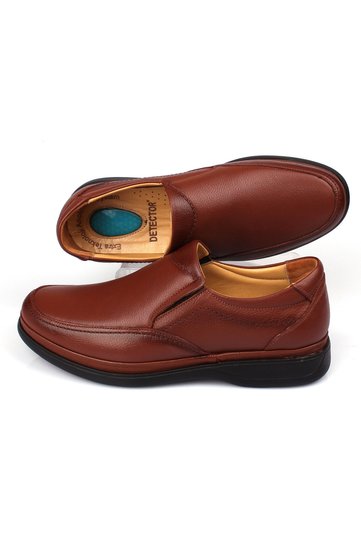 Inner and Outer Genuine Leather Orthopedic Gel Sole Daily Men's Shoes