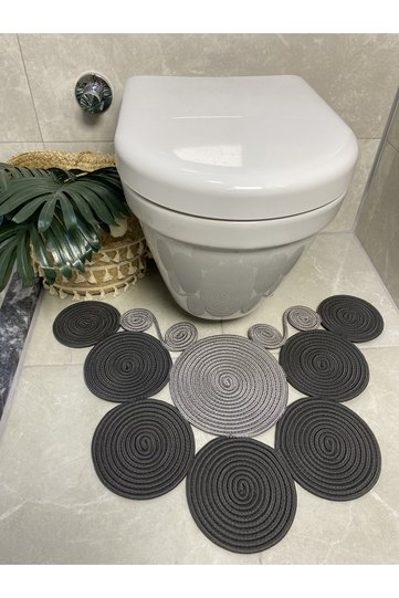 Sakura Jute, Straw, Doormat, Bathroom Mat, Toilet Seat Mat, Toilet Seat Mat, Double Sided