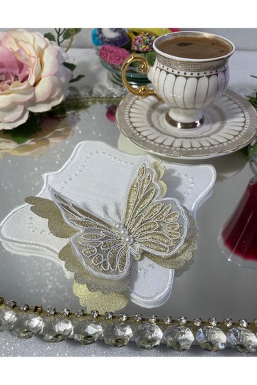 Coffee Side Napkin, coffee Side Presentation Napkin, tray Presentation Napkin, coffee Serving Napkin, 1 Piece