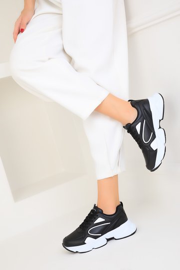 Black-White-C Women's Sneaker 17226