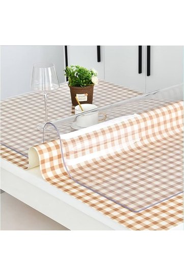 TRANSPARENT THICK 1.5MM 60CM WIDE PVC TABLE COVER COVER PROTECTOR (ODORLESS)