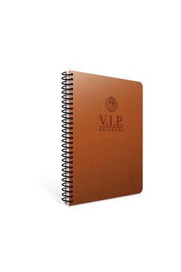 Vip 17x24 140 ورقة غطاء جلدي حلزوني (1083) مربع تان