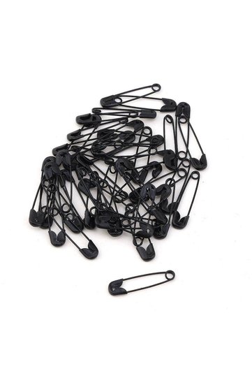 Women's Hijab and Multi-Purpose Black Safety Pin 50 Pieces