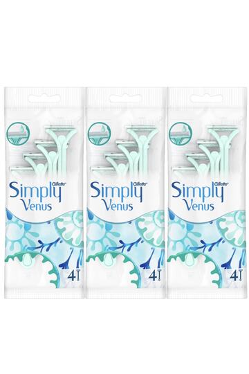 Simply Venus 2 - 4 Pieces X 3 Pack Use Razor Blade
