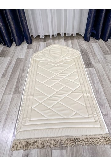 Luxury Orthopedic Knee Pain-Free Sponge Gift Dowry Twist Prayer Rug with Fringed Bag