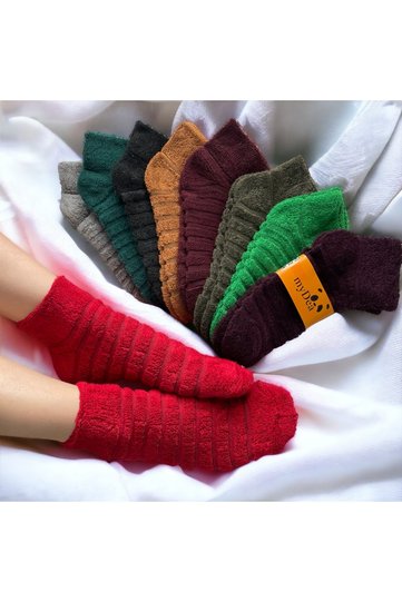 Women's Towel Socks Soft Combed Cotton 4 Pairs Winter Socks Thick Socks