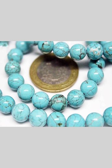 Turquoise Stone Royal Quality 8mm/2 Pieces