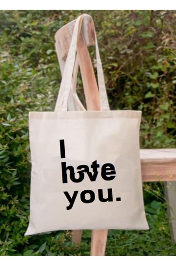 I Hate-love You Tote Bag Cloth Bag