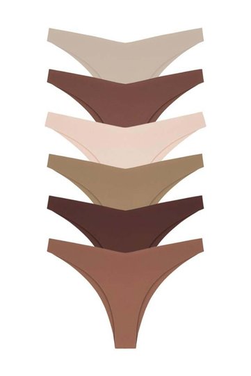 Laser Cut Women's Brazilian Briefs 6-Pack