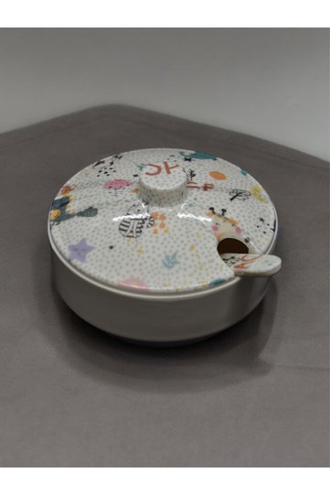 Melamine Food Bowl with Spoon, Food Bowl with Lid