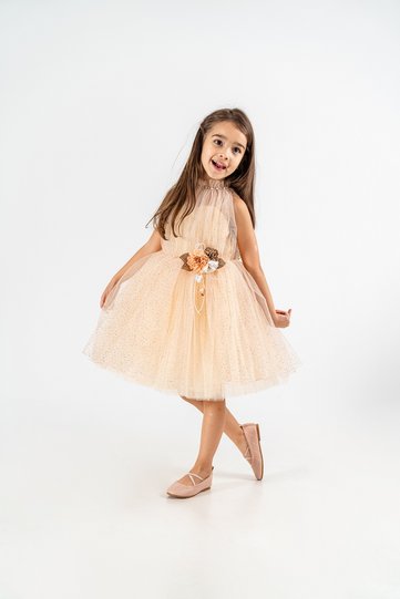 SILVERY TULIP DRESS