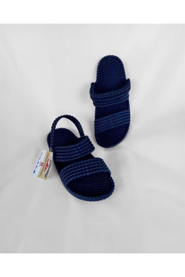 Women's Navy Blue Comfortable Soft Lightweight Anti-Slip Sole Pool Beach Sea Sandals Slippers