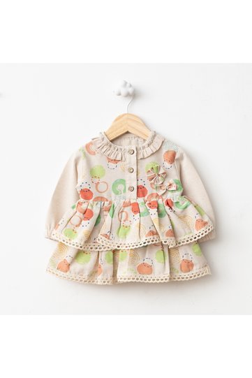 Baby Fou DOTTED LINEN DRESS