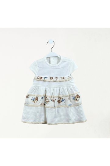 Baby Fou Report Combed Cotton Girls' Dress