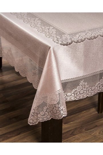 Carefree Tulle Tablecloth Stylish Design Lacy 160x220