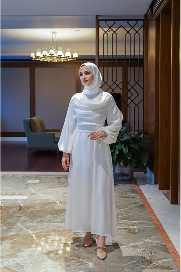 Alice Evening Dress White