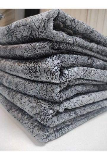 Sponge Sofa Sofa Bed Cover Vein Patterned Shiny Anthracite Gray