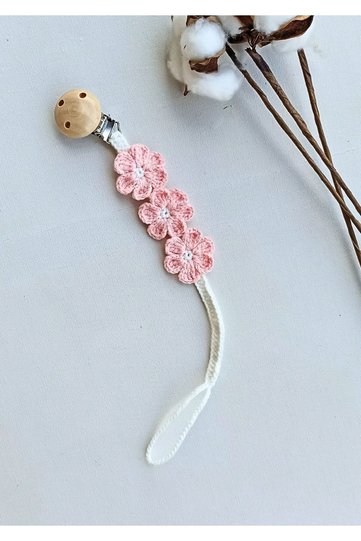 Pink New Series Daisy Pacifier Chain / Strap
