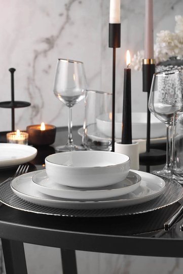 Moderna Service Plate 27 cm Platinum
