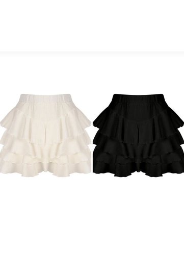 2-Piece Mykonos Skirt Black and White