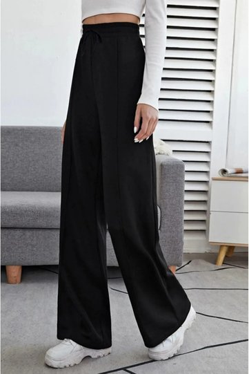 Women's Striped Wide-Leg Sweatpants