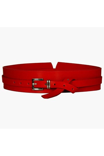 Women's Red Spiral Belt, Jean Belt, Jacket Belt, Trouser Belt