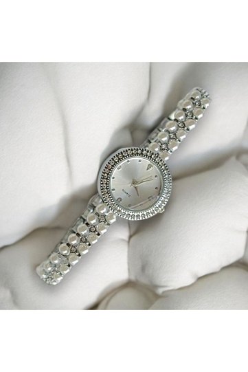 Pearl-Look Women's Wristwatch