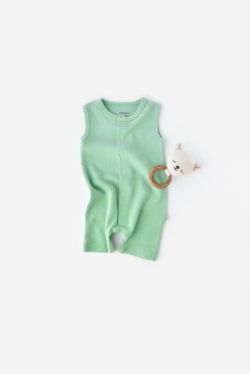 Organic Waffle Strap Jumpsuit