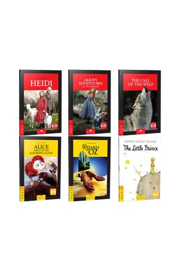 English Reading Book Stage Mixed Set 8 - 6 Books - QR Code Listening