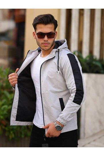 Men's Two-Tone Transitional Raincoat Jacket