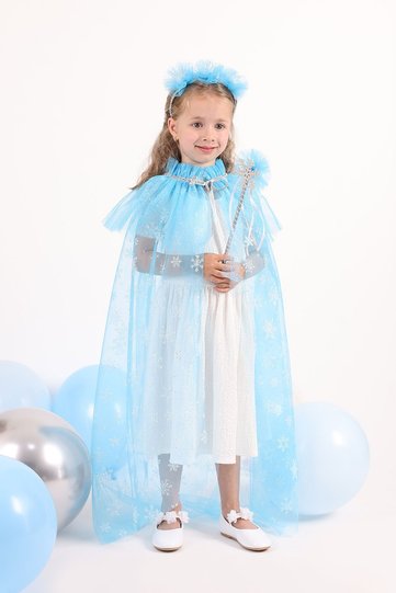 Princess Elsa Cloak for Girls (3-10 Years)