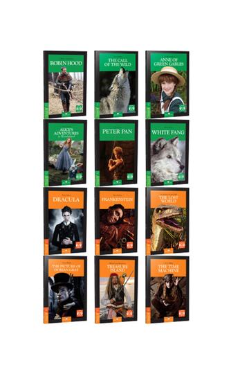 Readers English Story Set - 12 Books - Stage 3 and Stage 4 - Must Listen to QR Code