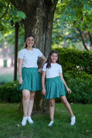 Eylül Elif Boutique Mother-Daughter Shorts Skirt (the Product Is Priced as a Single Item)