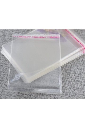 Big Size Attention Banded Gelatin Transparent Bag 50*70 Large Size 5 Pieces