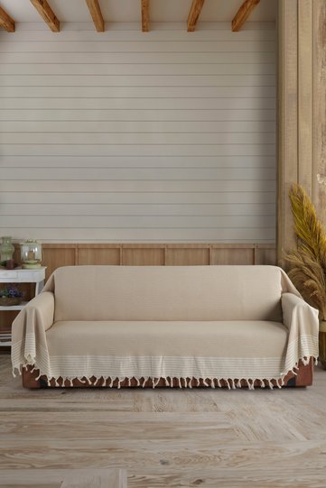 Trendy Organic Buldan Fabric Covering the Arms, King Size 180 X 300 cm Sofa Sofa Bed Cover