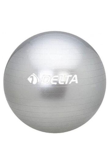 55 cm Deluxe Silver Pilates Ball Suitable for Those in the Height Range of 140 cm - 159 cm (No Pump)