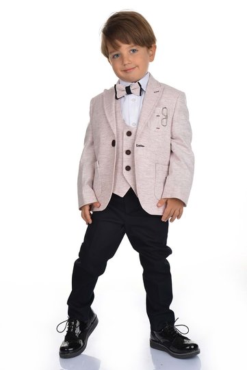 Aysuda Jacketed Vest Suit Pink
