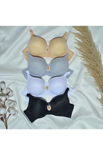 Women's Underwire Unpadded 4-Piece Bra Set