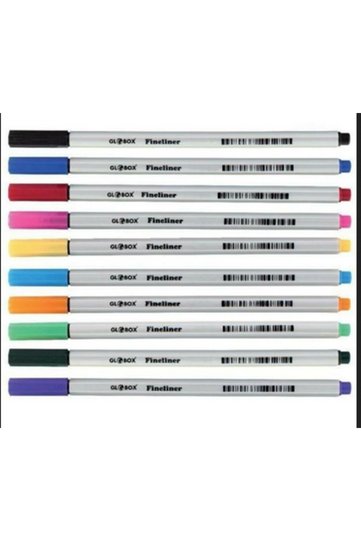 Fineliner Pen 10Pcs Pp Box