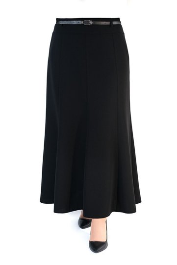 Women's Hijab Long Black Fish Skirt