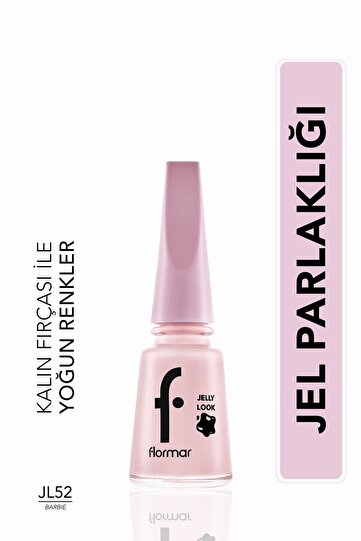 Jel Görünümlü Parlak Oje (Pembe) - Jelly Look Nail Enamel - JL52 Barbie - 8690604568840