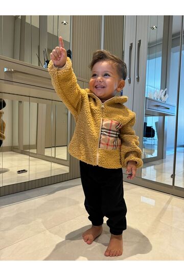 Wellsoft Plush Unisex Zippered Winter Baby Kids Coat Baby Cardigan Children's Coat Cardigan