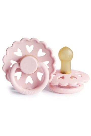 Fairytale White Lilac 6-18 Months Pink Baby Girl Rubber Pacifier