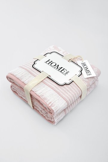 50X90+70X140 2-Piece Towel Bath Set Patterned, Colorful Jacquard, Highly Water Absorbent Cotton (Chapel)