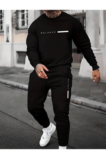 Tracksuit Balance Printed Şardonlu